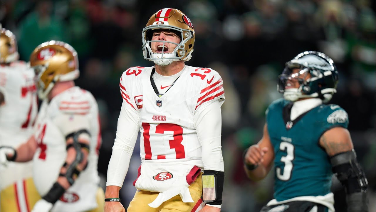 Brock Purdy - Every Completed Pass - Wild Card @ Philadelphia Eagles - San Francisco 49ers - 2025