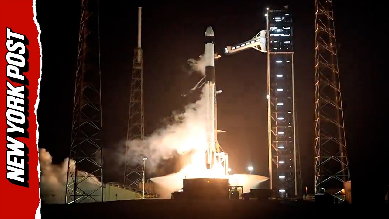 НАСА и SpaceX запустили четырех астронавтов к Международной космической станции.