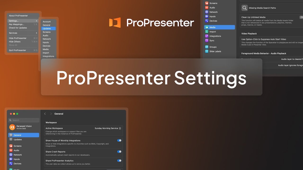 ProPresenter-  Settings