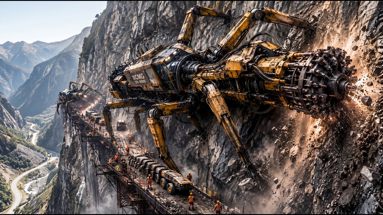 Inside the World's  Dangerous Cliffside : How China Carved a $3B Impossible Road Into a  Mountain!