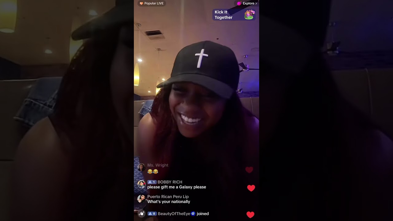 Reginae Carter TikTok live part 2