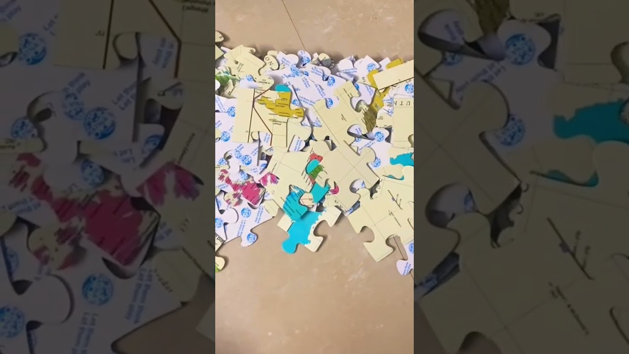 Jumbo world map puzzle