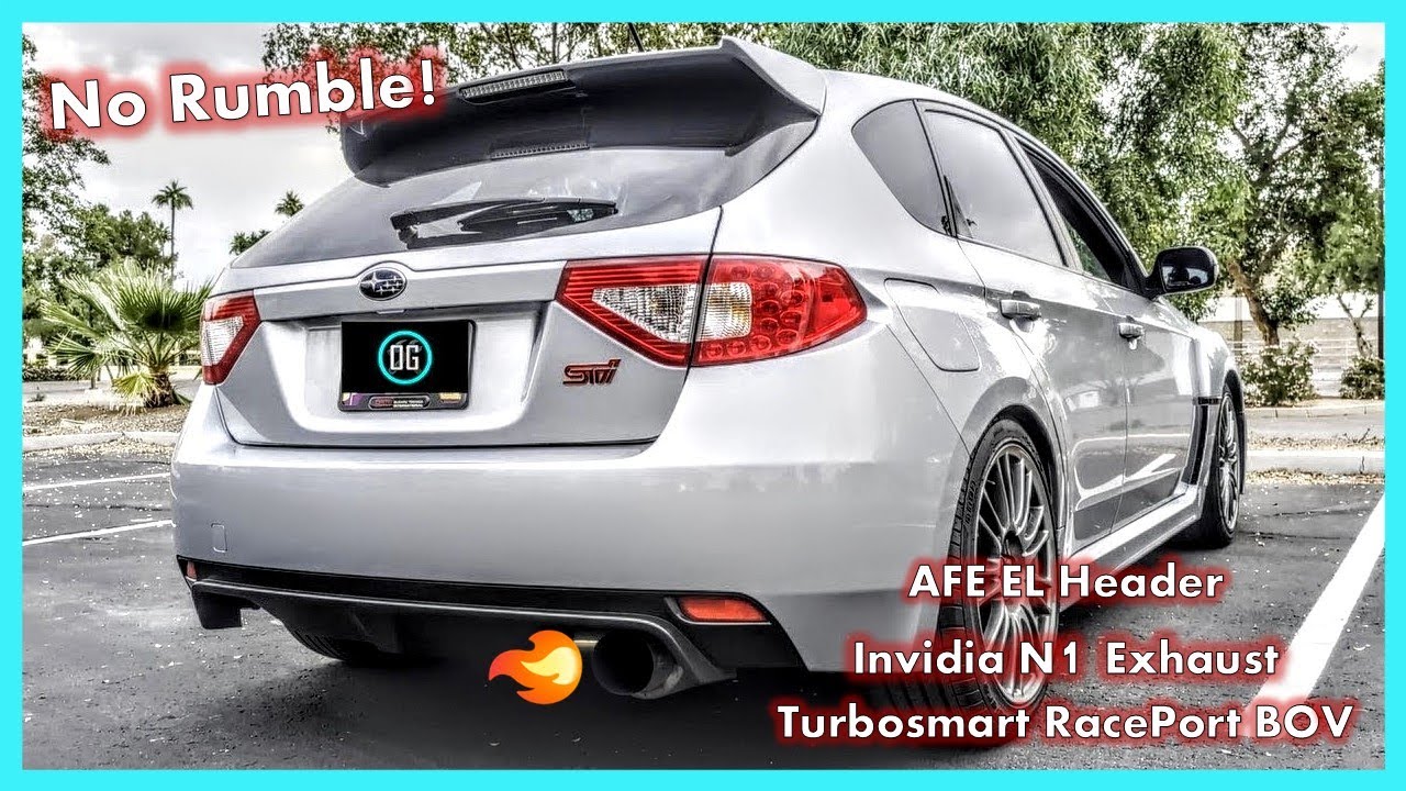 WRX STI Exhaust Sound Equal Length Header + Turbosmart RacePort BOV