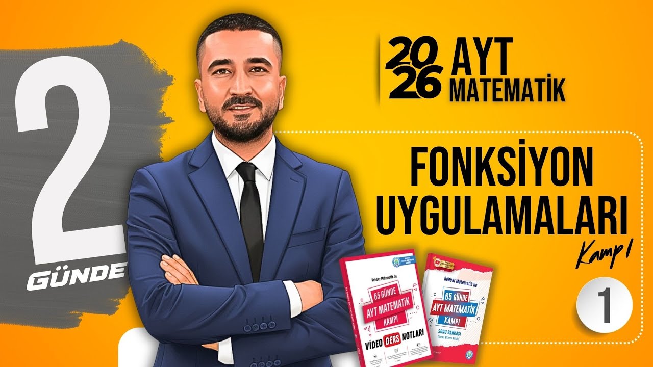 Fonksiyon Uygulamaları 1 | FONKSİYON UYGULAMALARI KAMPI | 65 Günde AYT Matematik