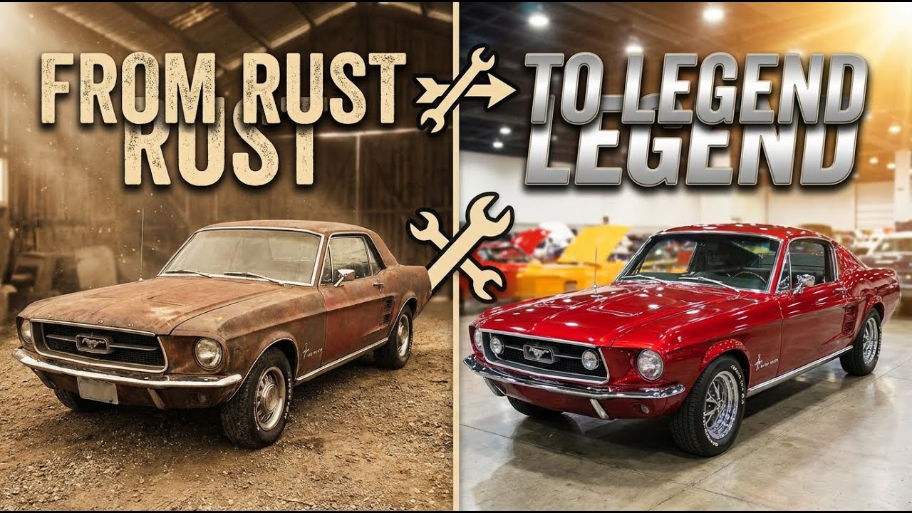 ASMR CAR RESTORATION 1968 FORD MUSTANG RUST TO LEGEND