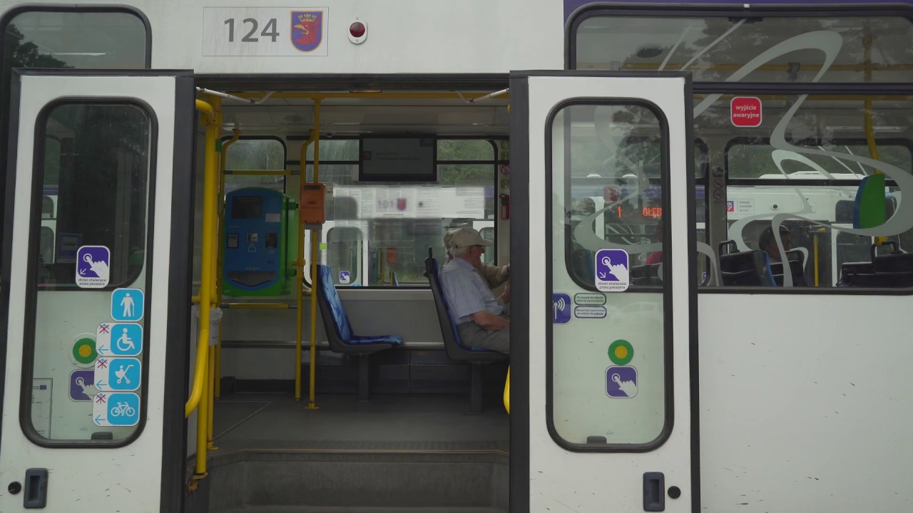 Poland, Szczecin, tram 9 ride from Głębockie to Plac Gałczyńskiego