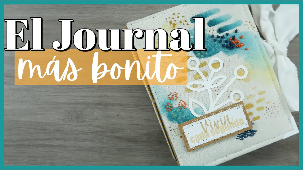 Tutorial JOURNAL COSIDO (muy fácil) con GARDEN para SCRAPBOOKING o ART JOURNAL 🌻 Laura Inguz