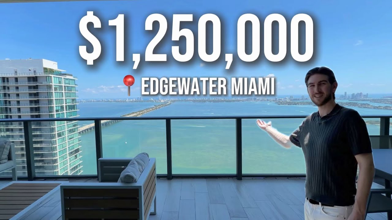 Inside a $1,250,000 luxury waterfront condo in Edgewater Miami | 2 Bedroom in Gran Paraiso