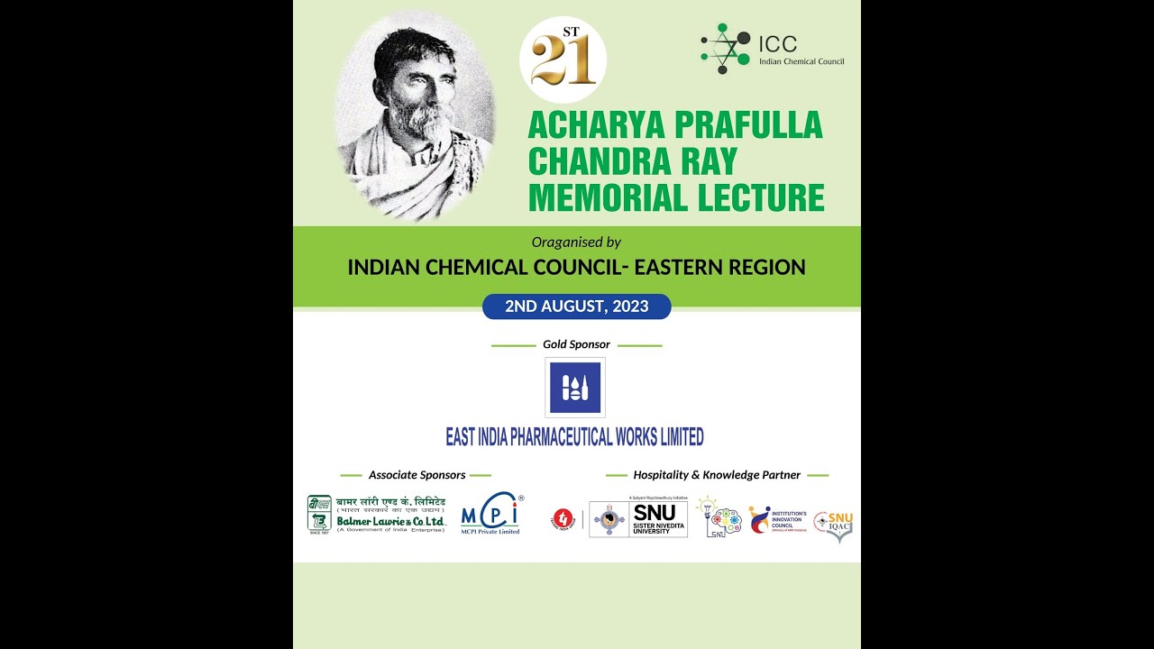 Acharya Prafulla Chandra Ray Memorial Lecture || LIVE