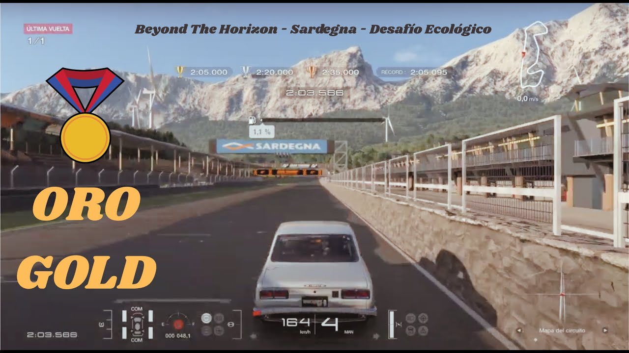 Gran Turismo 7 - Oro en Misión Combustible Mínimo Vuelta Rápida 1 en Sardegna en Beyond The Horizon