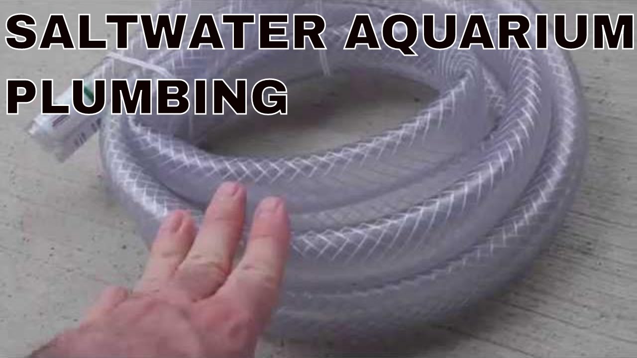 saltwater aquarium sump plumbing - braided hosing