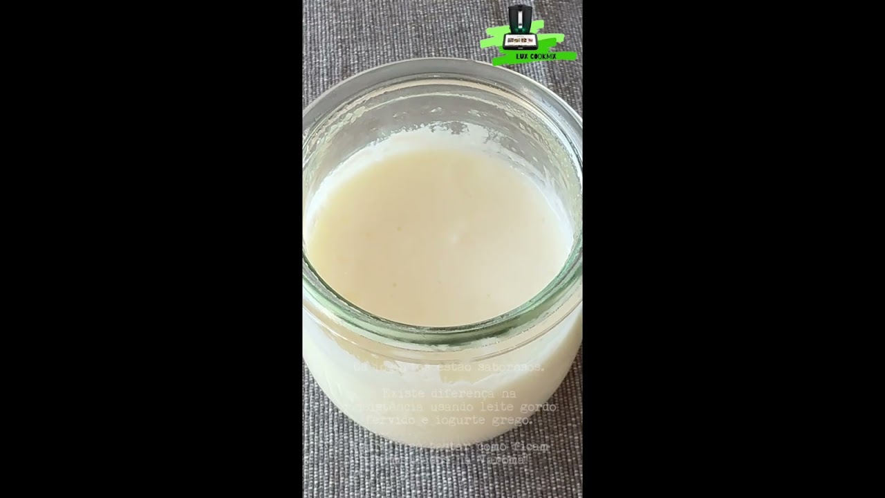 Receita Iogurte Natural Açucarado no Copo e na Varoma da Bimby/Thermomix® TM7