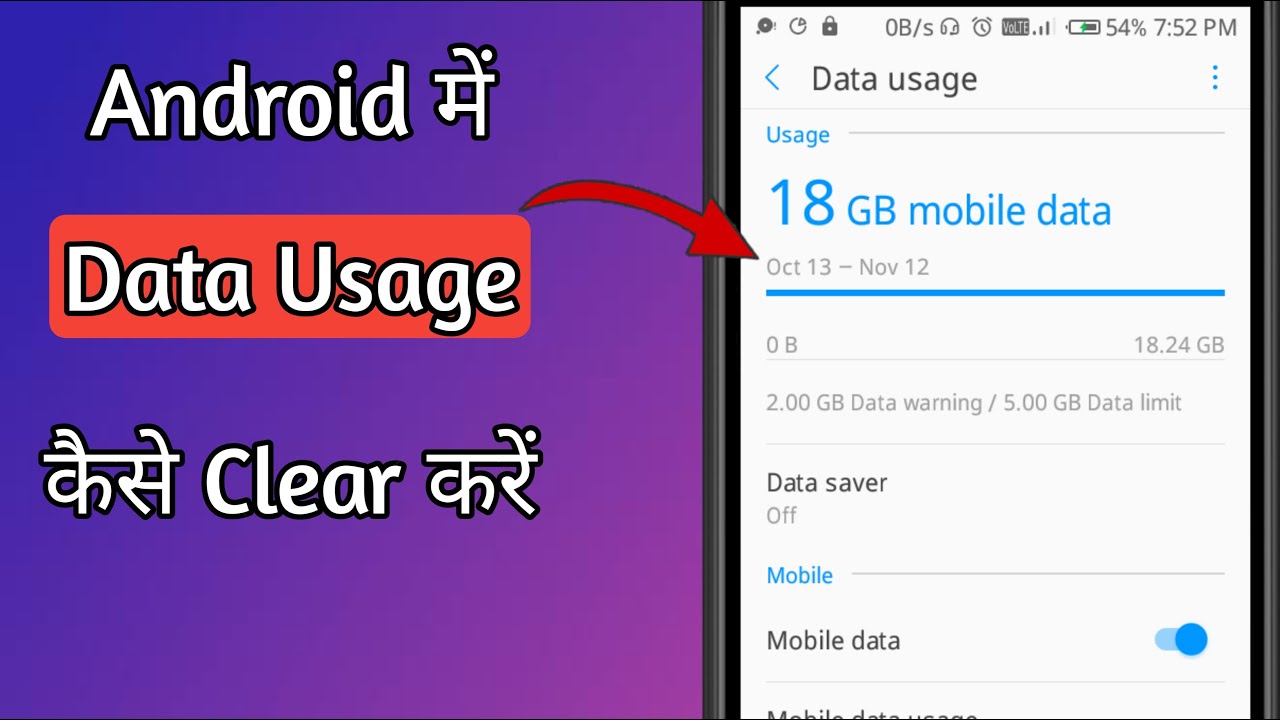 How to Clear Data Usage in Android || Mobile Data Usage Clear || Delete Data Usage History || WiFi
