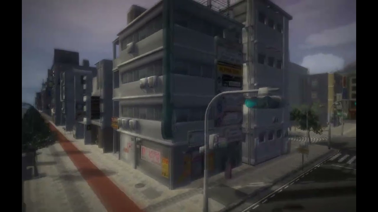 Japanese streets with commercial buildings listed (1W1)