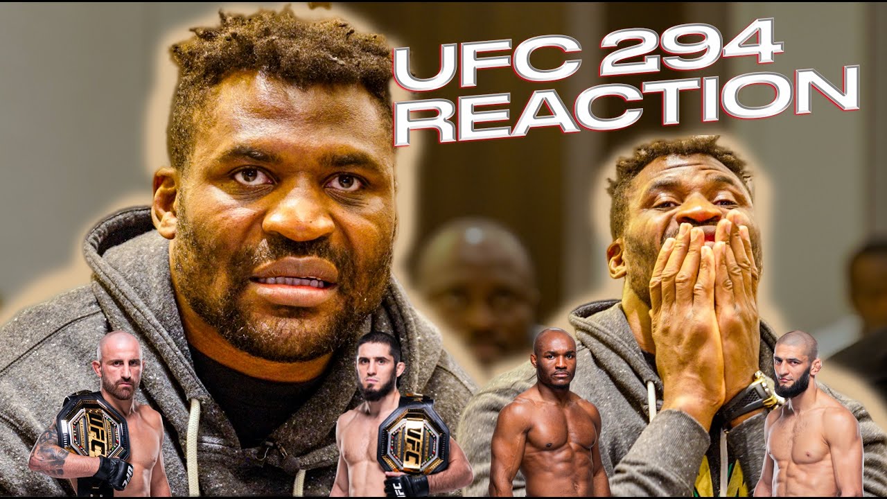 Реакция Фрэнсиса Нганну на UFC 294 | Усман против Чимаева | Махачаев против Волкановски перед бое...
