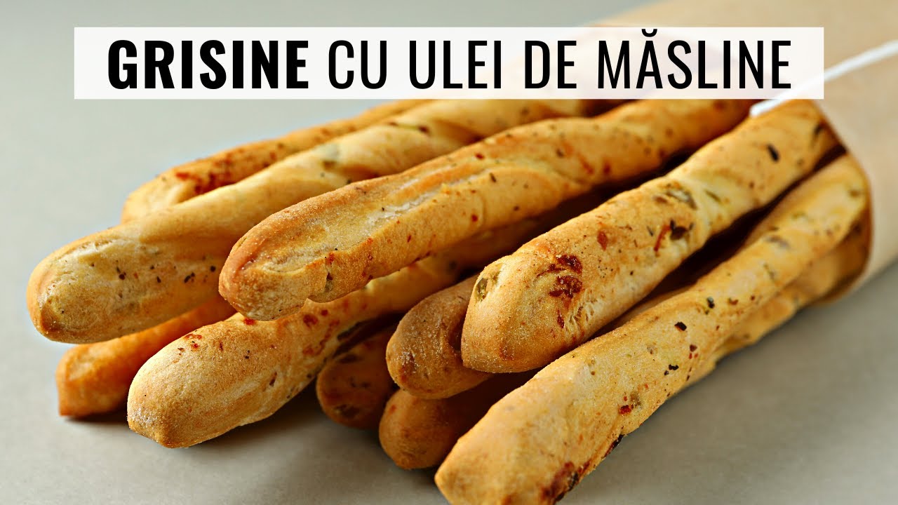 Grisine cu ulei de măsline și griș | Bucate Aromate