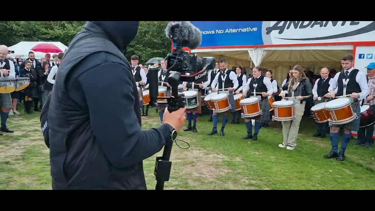 Peoples Ford Boghall and Bathgate Caledonia Pipe Band Drum Corp (and friends)