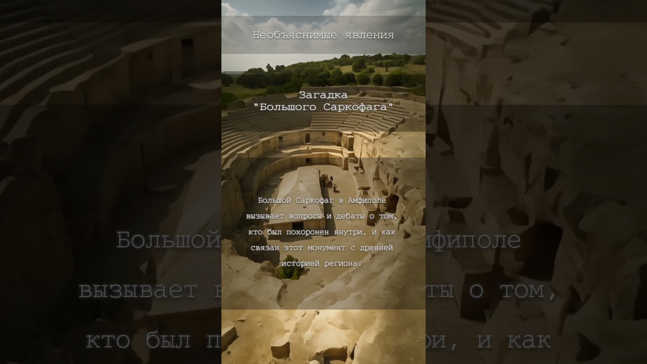 Большой Саркофаг🤯Подробнее в Телеграм-канале «Ужасно Интересно» 