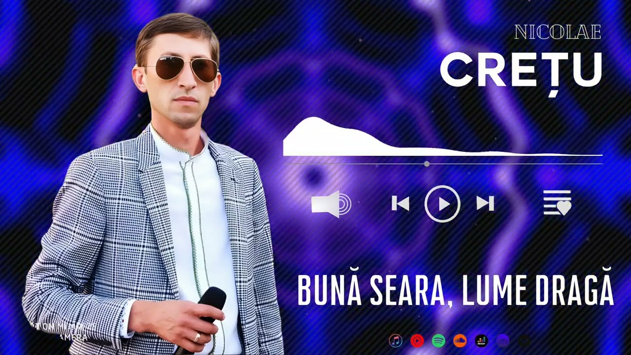 Nicolae Crețu - BUNĂ SEARA, LUME DRAGĂ 🎹🎼 Muzica Moldoveneasca de Petrecere
