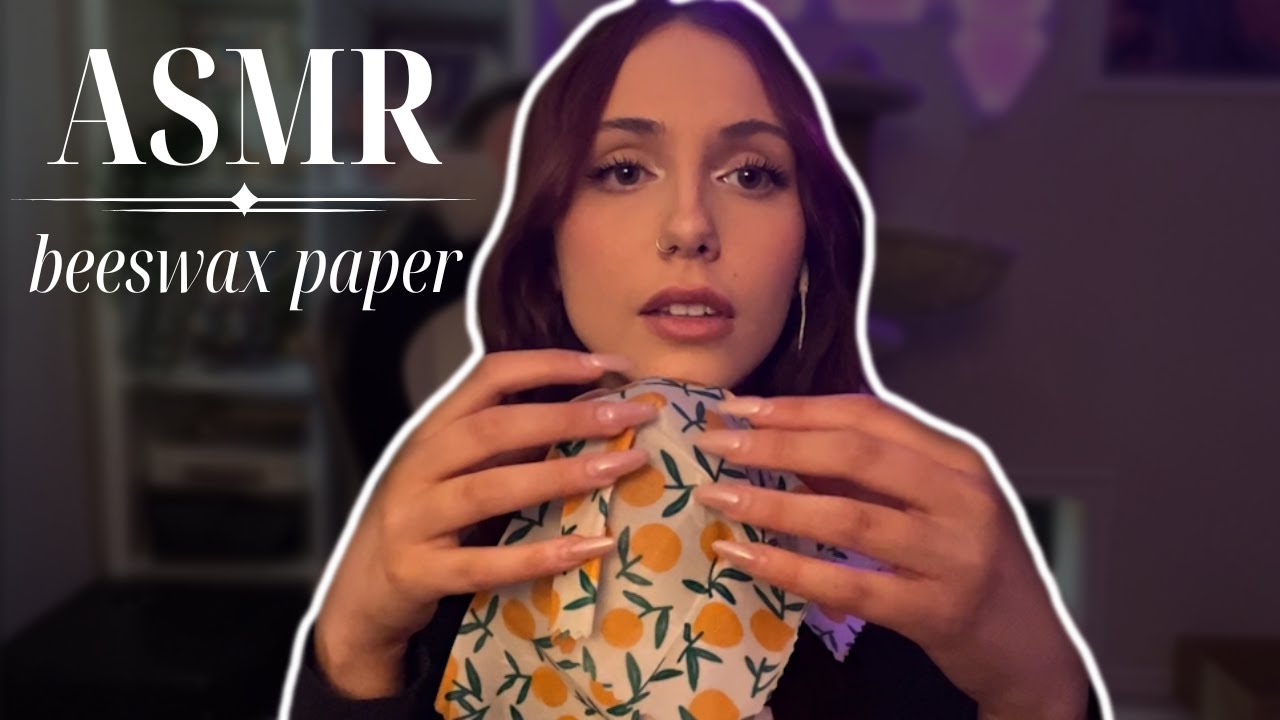 ASMR | relaxing beeswax wrap triggers