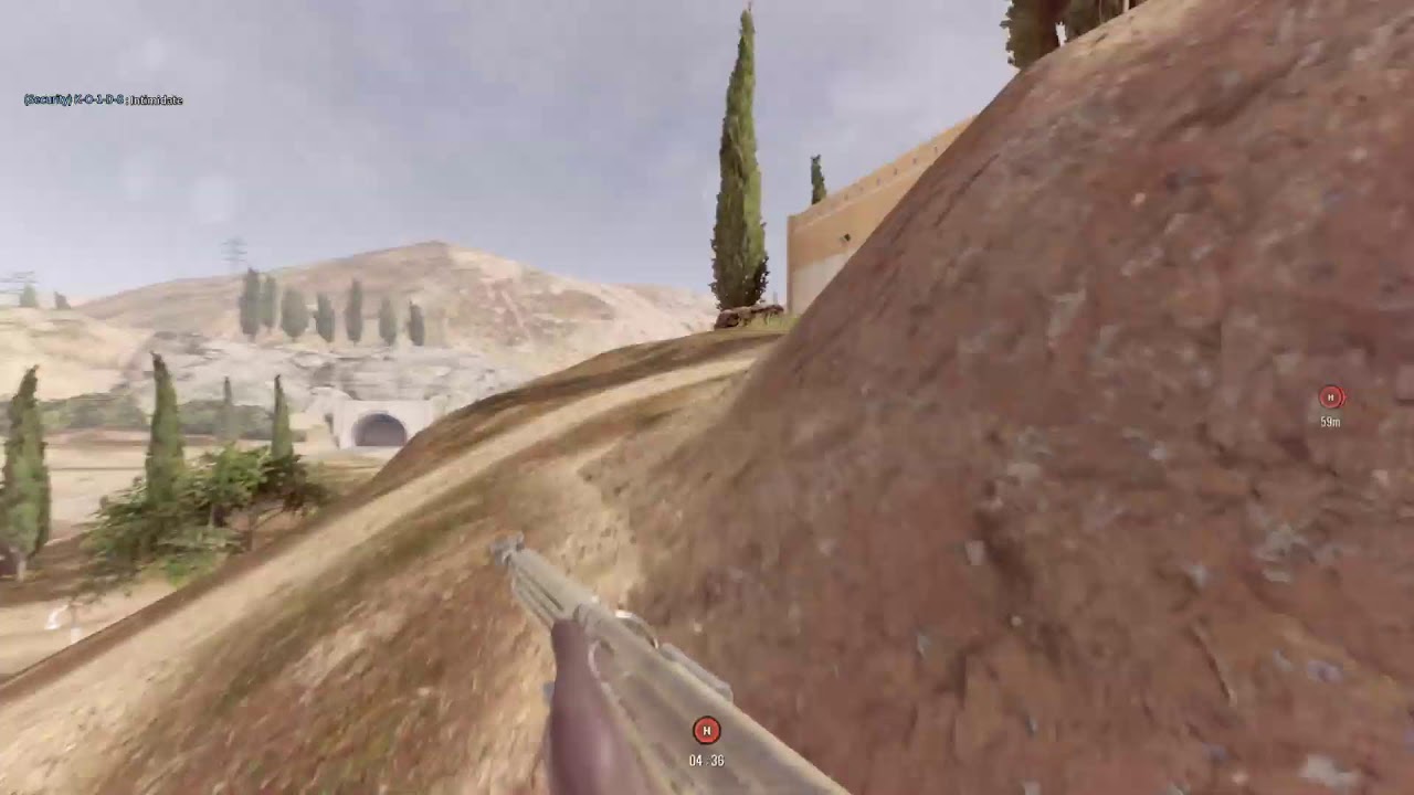 Desert sandstorm.