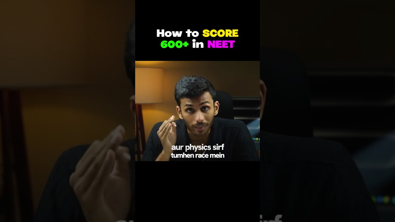 How to score 600+🤔 | NEET 2026 #neetmotivation #strategy #study