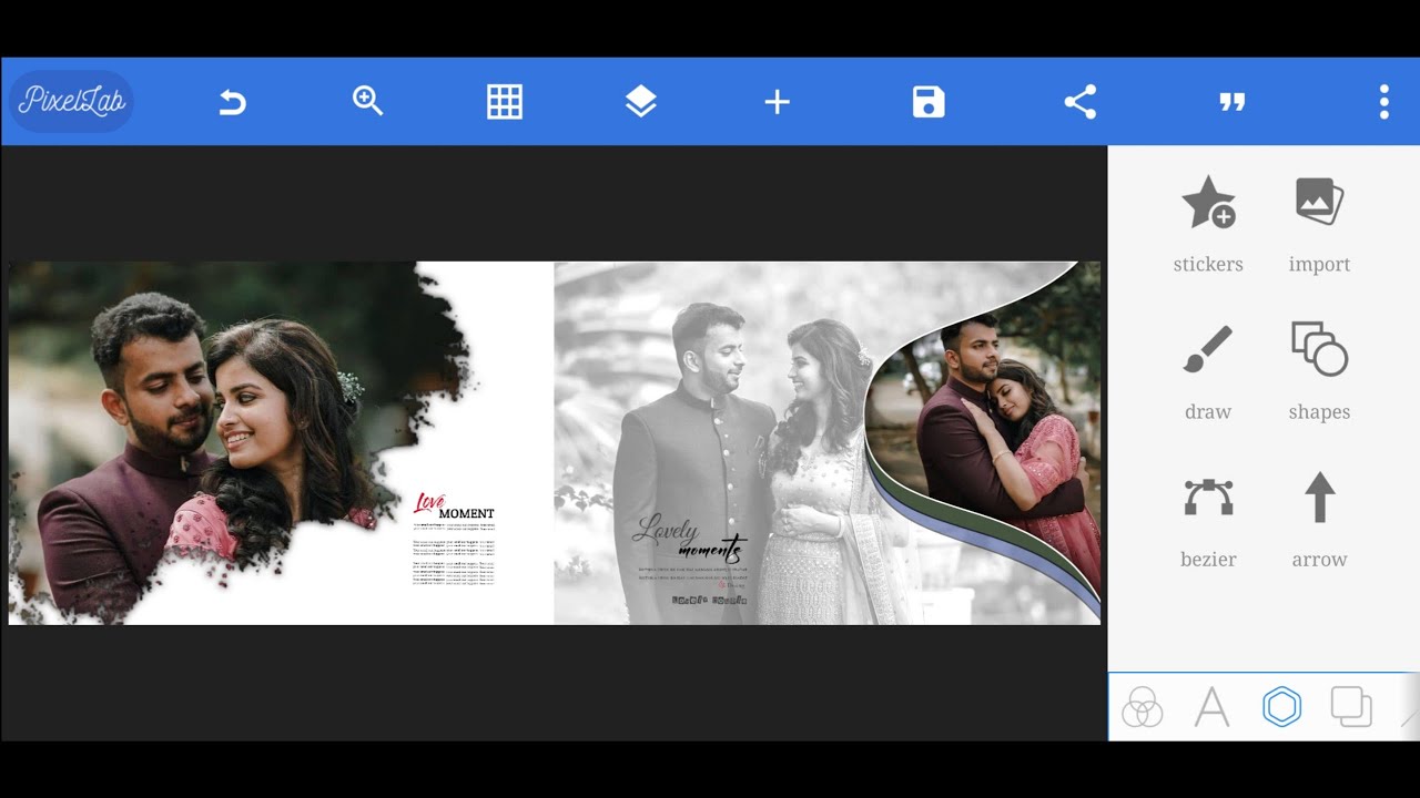 #132 Album design tutorials in pixllab/ ak desing #albumdesing