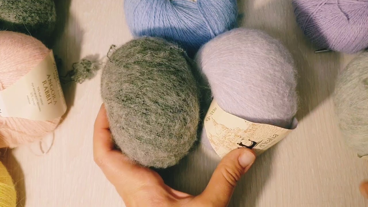 Обзор пряжи Vento d'ltalia yak soft и  Vento d'Italia  Angora rabbit