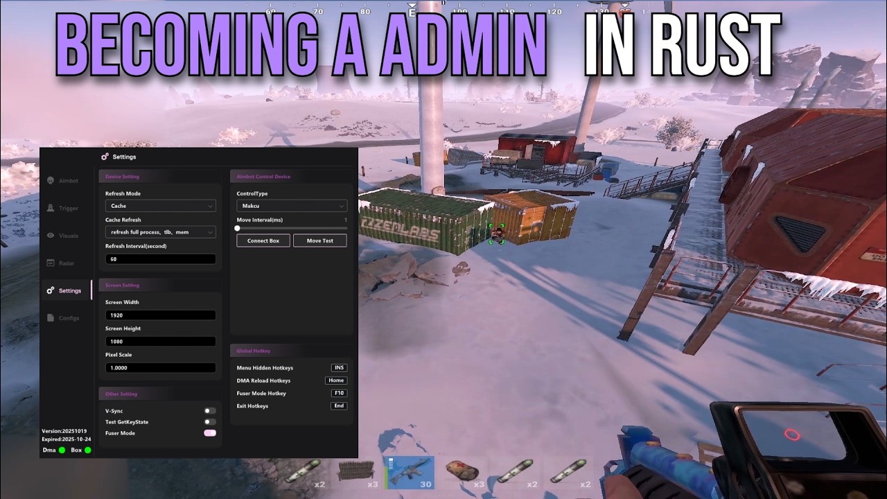 Becoming a RUST SERVER ADMIN with the RUST CHEAT THAT HAS IT ALL...