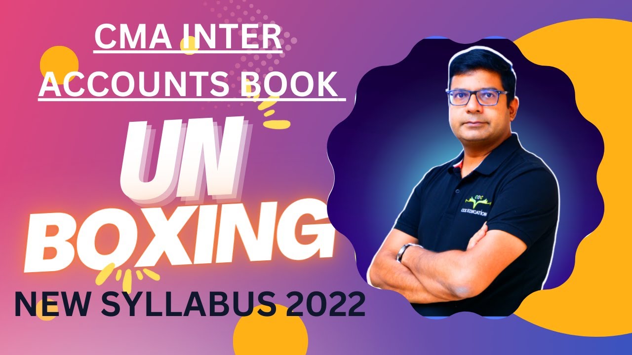 CMA Inter Santosh sir account book unboxing and review 📚@santoshkumarcoceducation #cma #books