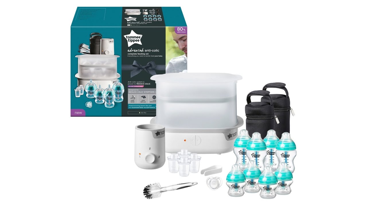 Tommee Tippee Advanced Anti Colic Complete Feeding Set White Unboxing