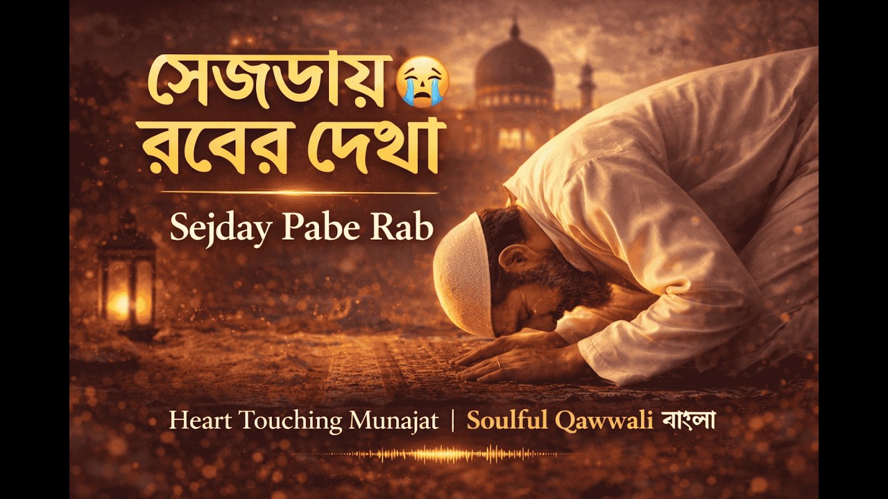 সেজদায় রবের দেখা 😭 | Sejday Pabe Rab | Heart Touching Munajat | Soulful Qawwali বাংলা