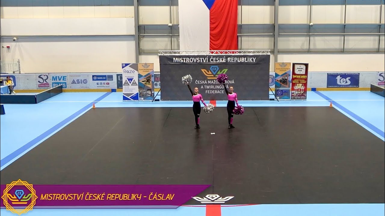 MČR ČMTF 2023 Čáslav / Duo Pom-Pom Show juniorky / AP klub Brušperk