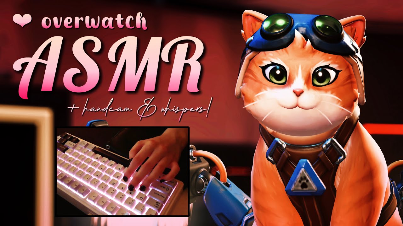 [asmr] ♡ overwatch season 1 gameplay! ˚.🐾 ᵎᵎ (handcam + whispered commentary)˚࿔