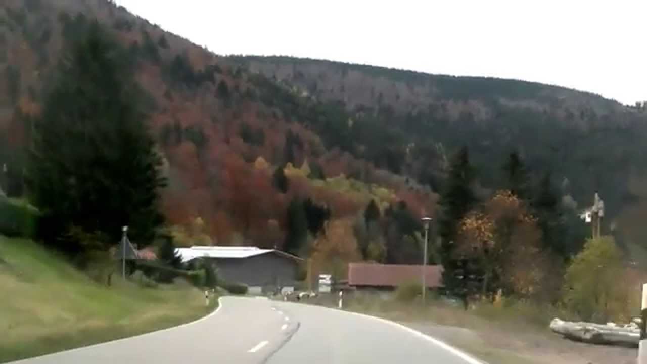Fahrt durch den Schwarzwald, zwischen Feldberg und Schönau