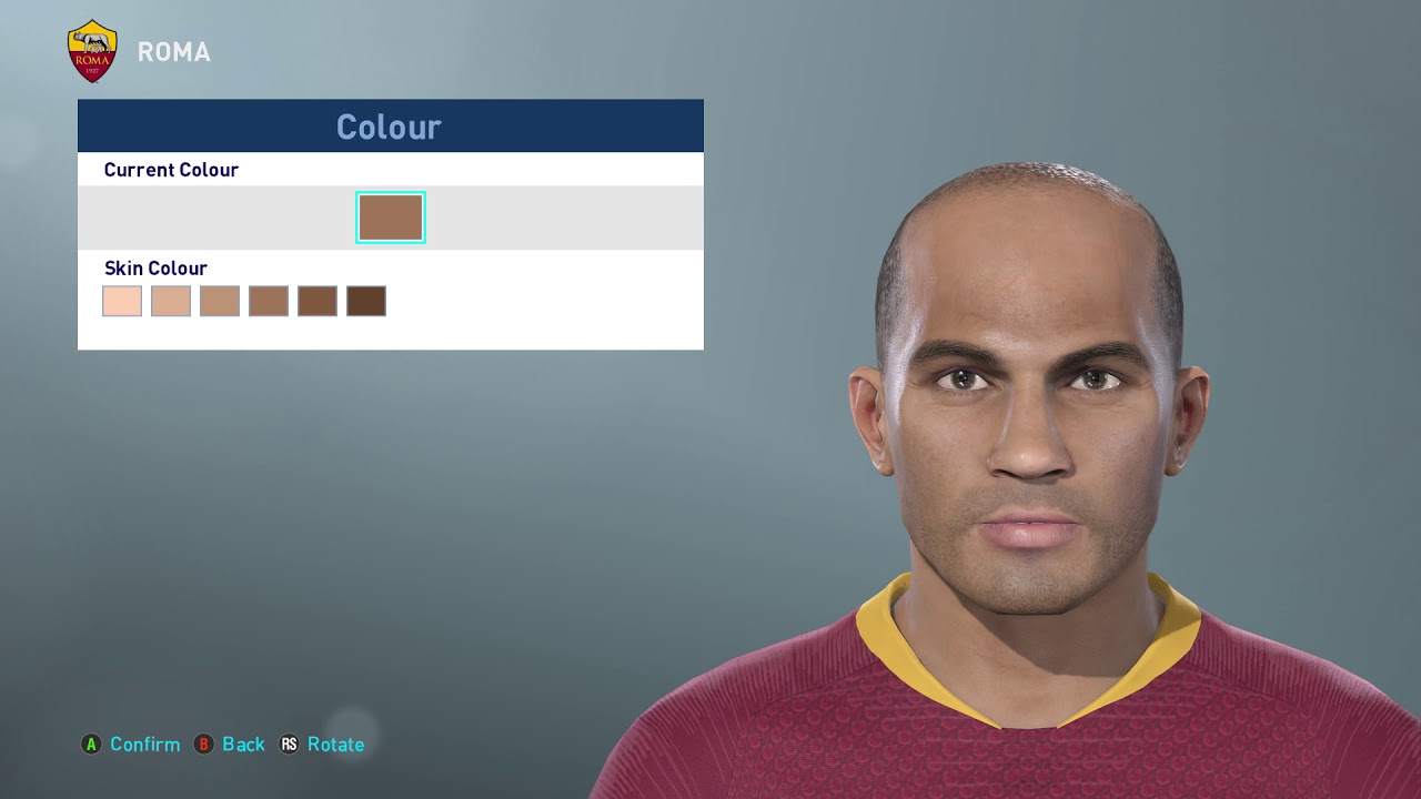 Emerson PES 2019 face + stats (classic Roma, Brazil)
