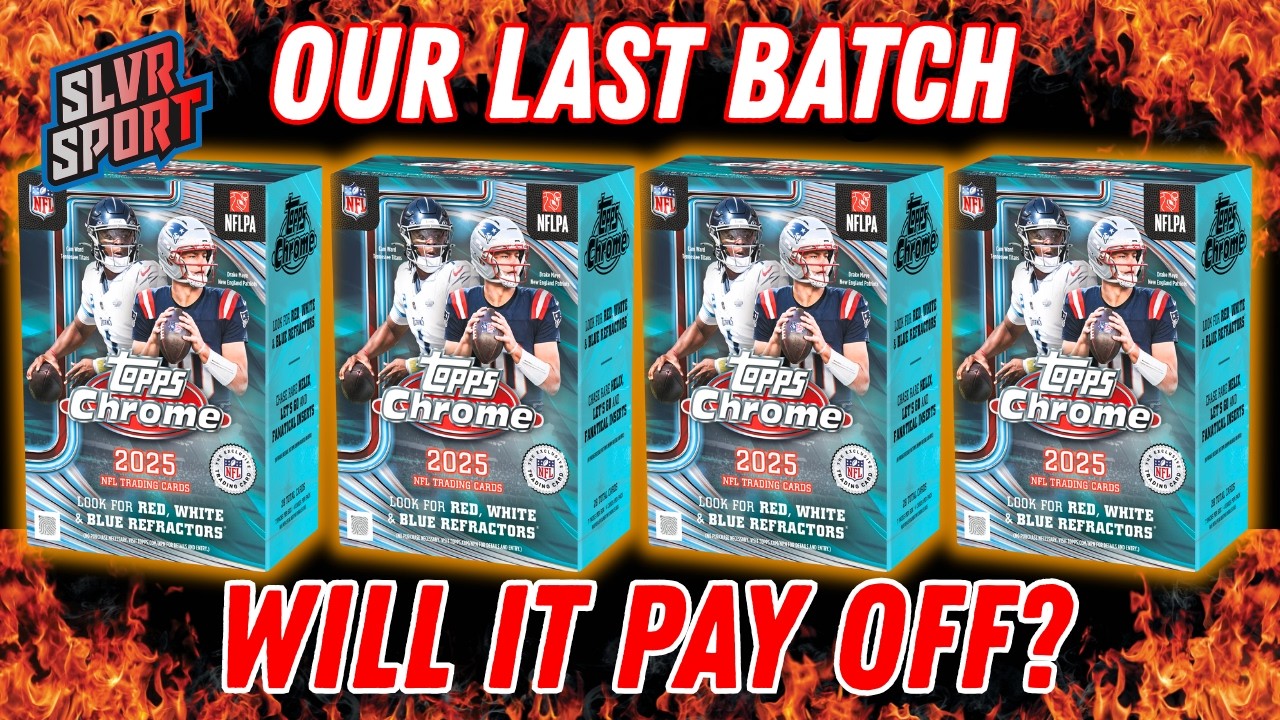 Это удачная находка?!! - Открытие коробки с коллекционными карточками Topps Chrome Football 2025 ...