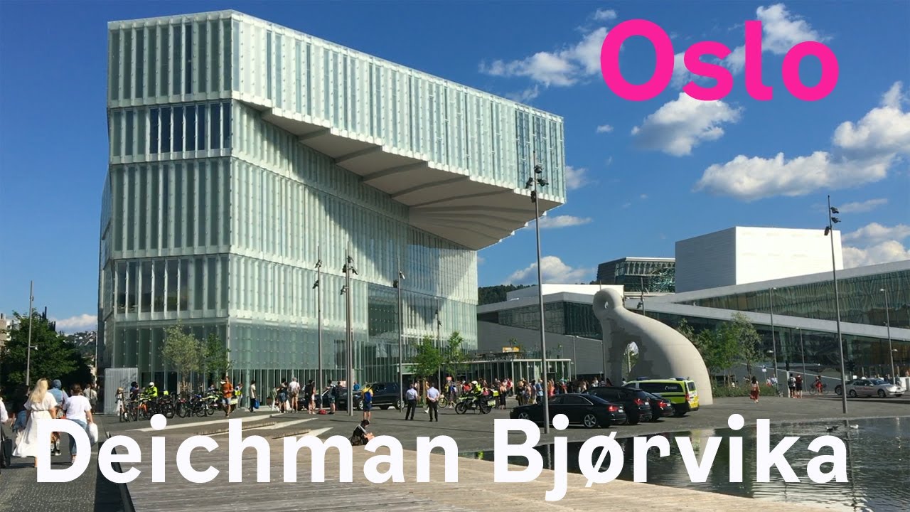 Åpning av Norges største Deichman bibliotek i Bjørvika, Oslo. | Norway's largest Deichman library.