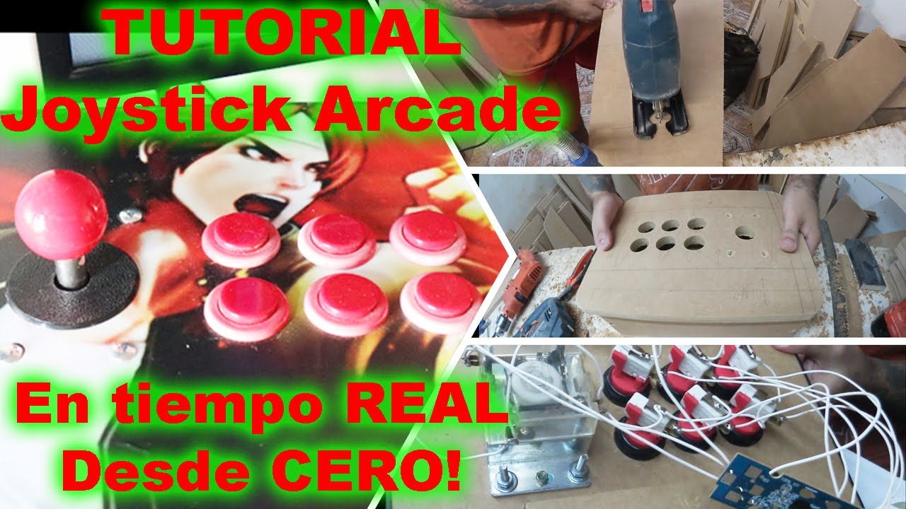 Como hacer un JOYSTICK ARCADE Fightstick 📍 🔧 TUTORIAL 🔨  PASO a PASO
