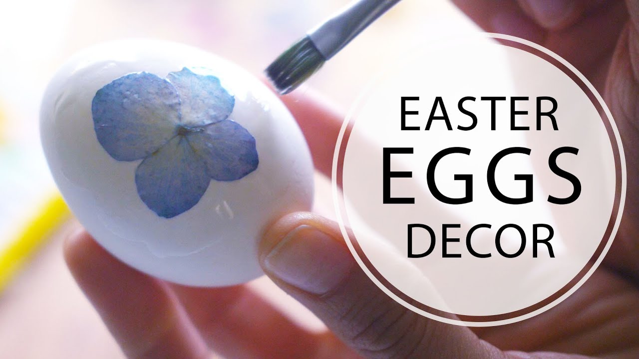 PRESSED FLOWERS EASTER EGG DECOR - NON-TOXIC DIY FOOD FRIENDLY GLUE - NO MOD PODGE