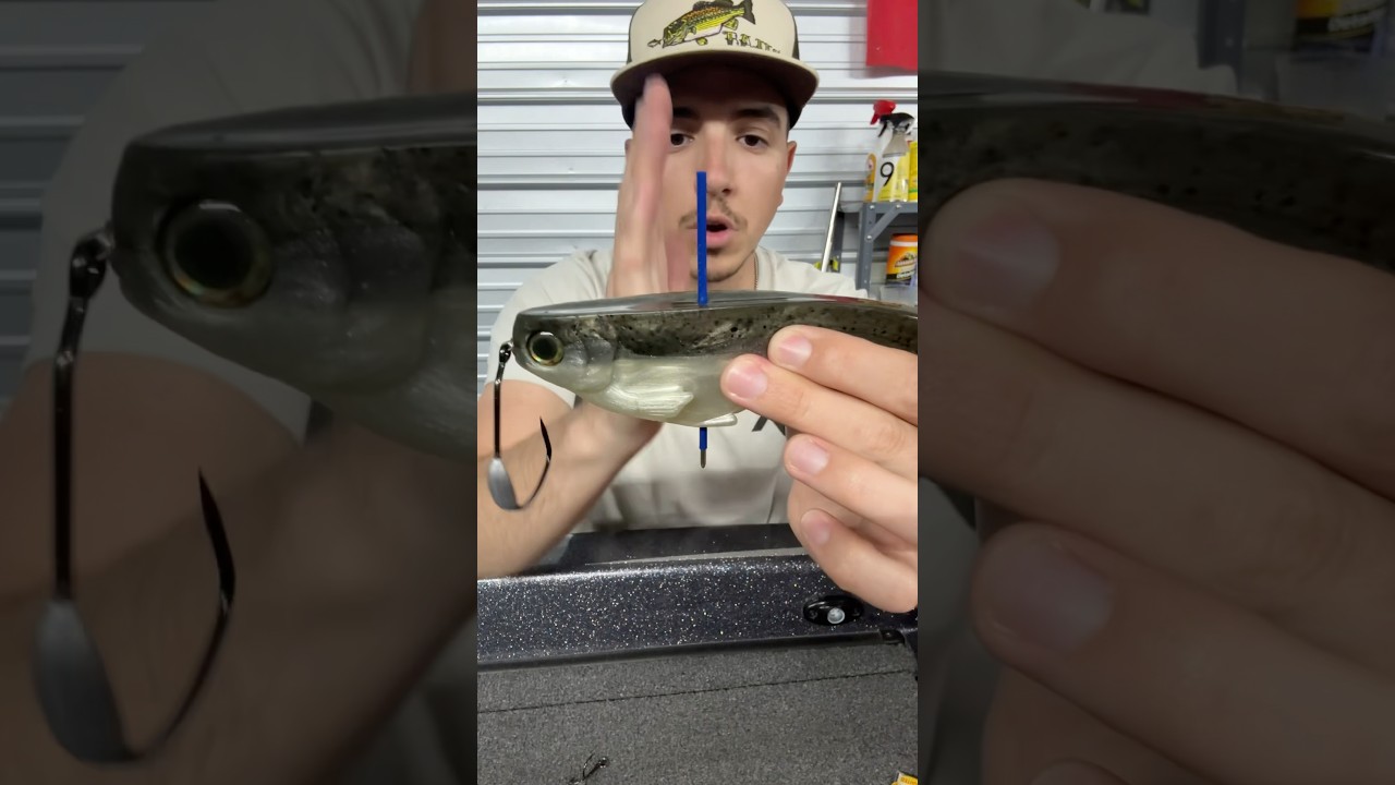 How to rig a giant soft Swimbait for a weedless application! #swimbait #glidebait #workingclasszero