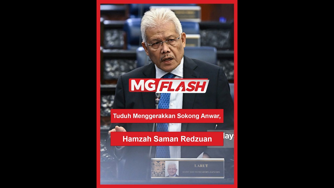 Tuduh Menggerakkan Sokong Anwar, Hamzah Saman Redzuan #MGFlash