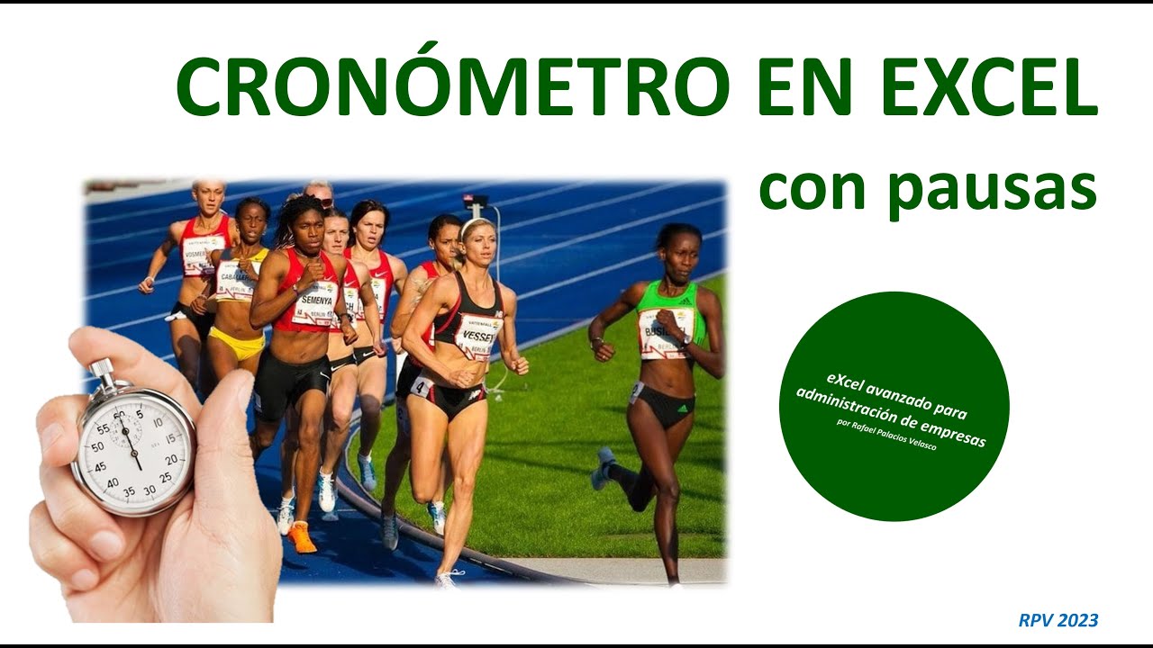 Cronómetro con pausa en Excel