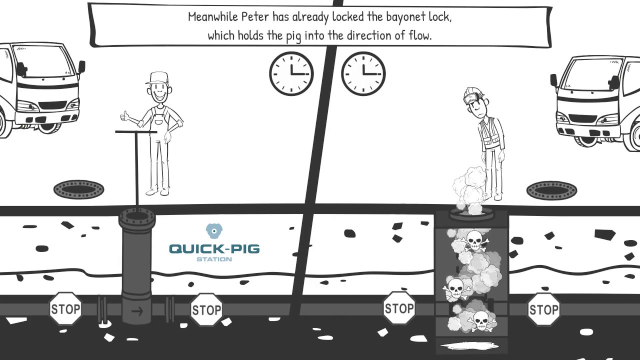 QUICK-PIG Pigging Station - A comparison to a sewer chamber.