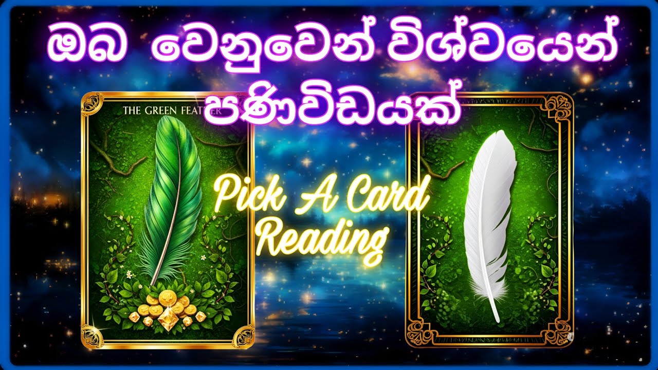 විශ්වයෙන් ඔබට පණිවිඩයක්  pick a Card Reading | 