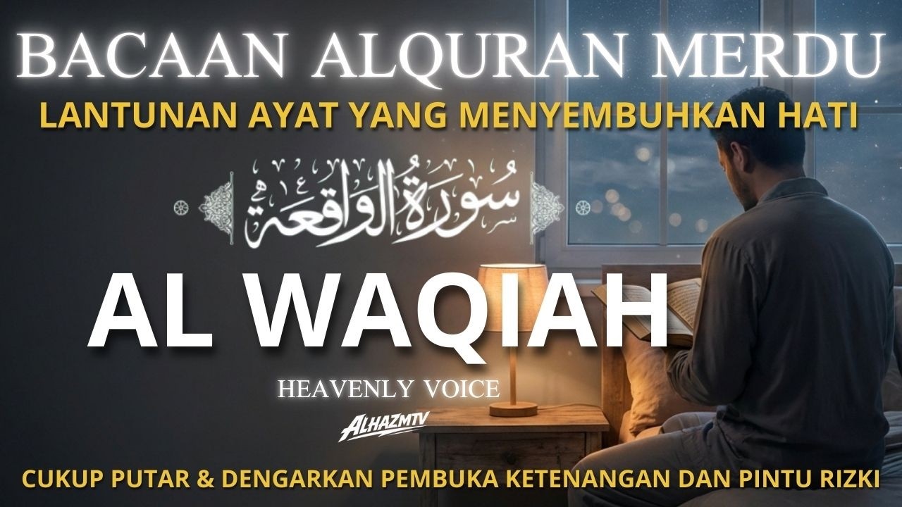 Dzikir Malam Penyembuh Hati | Murottal QS. Al-Waqiah 7X | Heavenly Recitation by Mahmud Huzaifa