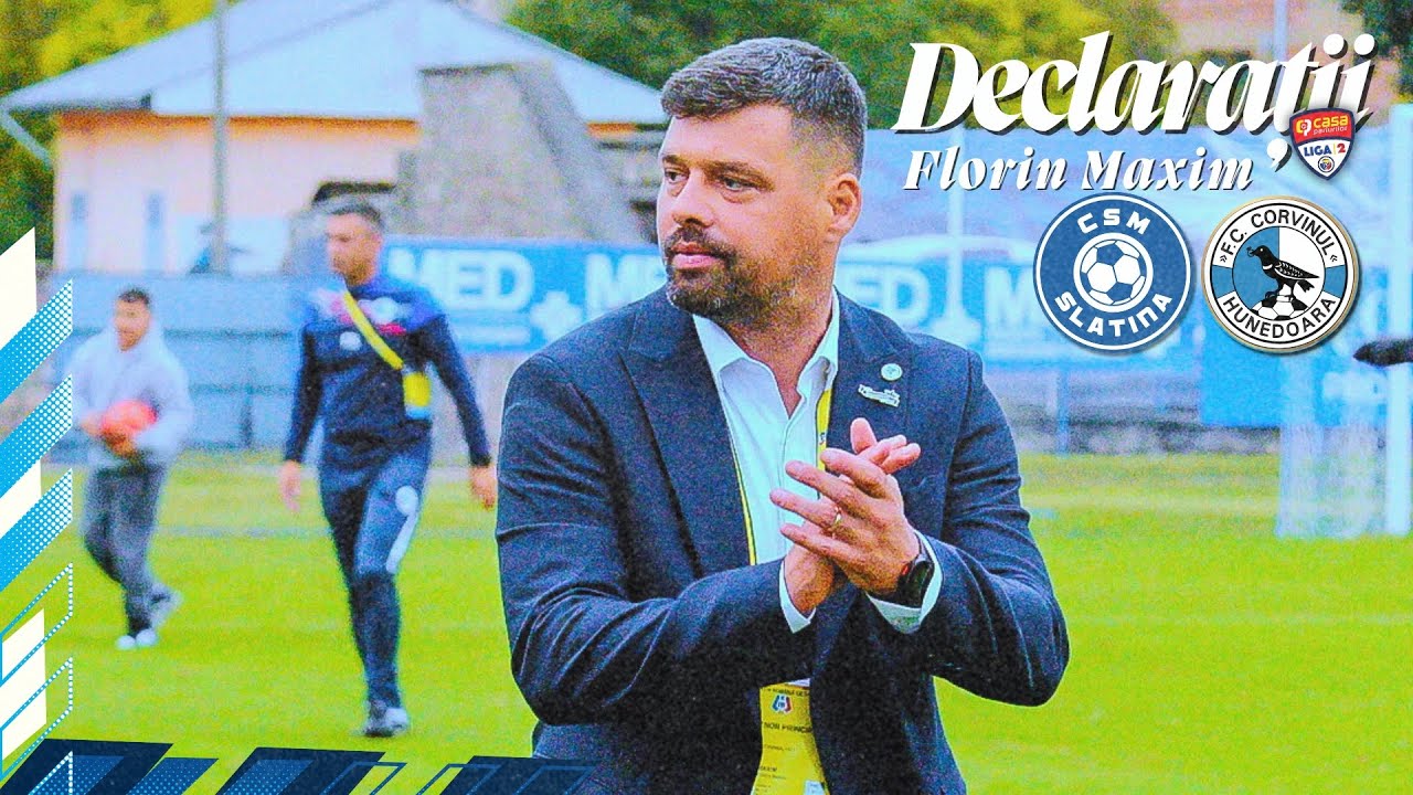 DECLARAȚII | Florin Maxim, înainte de CSM Slatina - Corvinul Hunedoara
