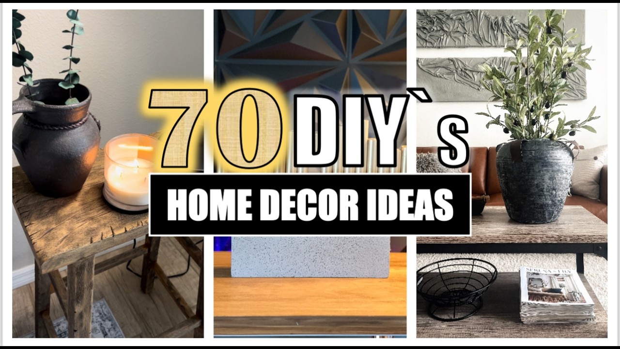 ⭐️ LAS MEJORES 70  IDEAS PARA DECORAR TU HOGAR con materiales baratos y f&aacute;ciles de hacer