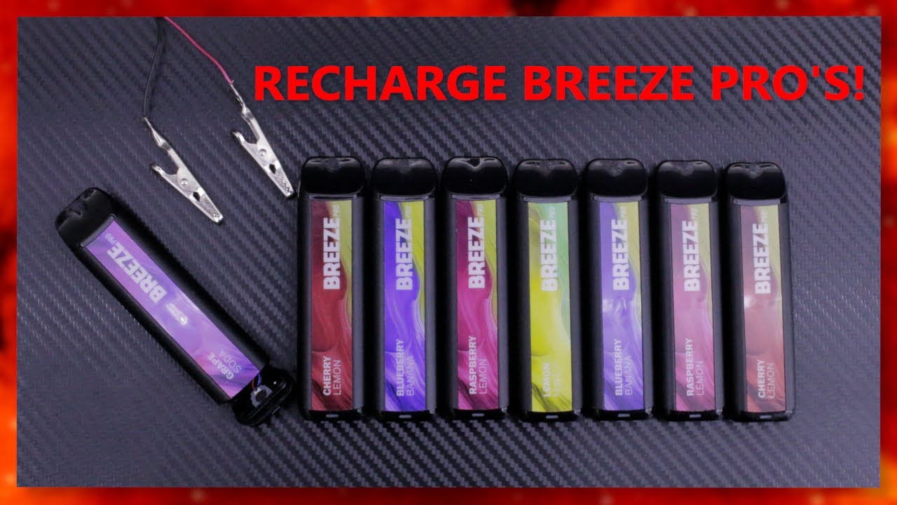 How to make a CHEAP CHARGER for DISPOSABLE VAPES UPDATED! (+How to Recharge Breeze Pro&rsquo;s)