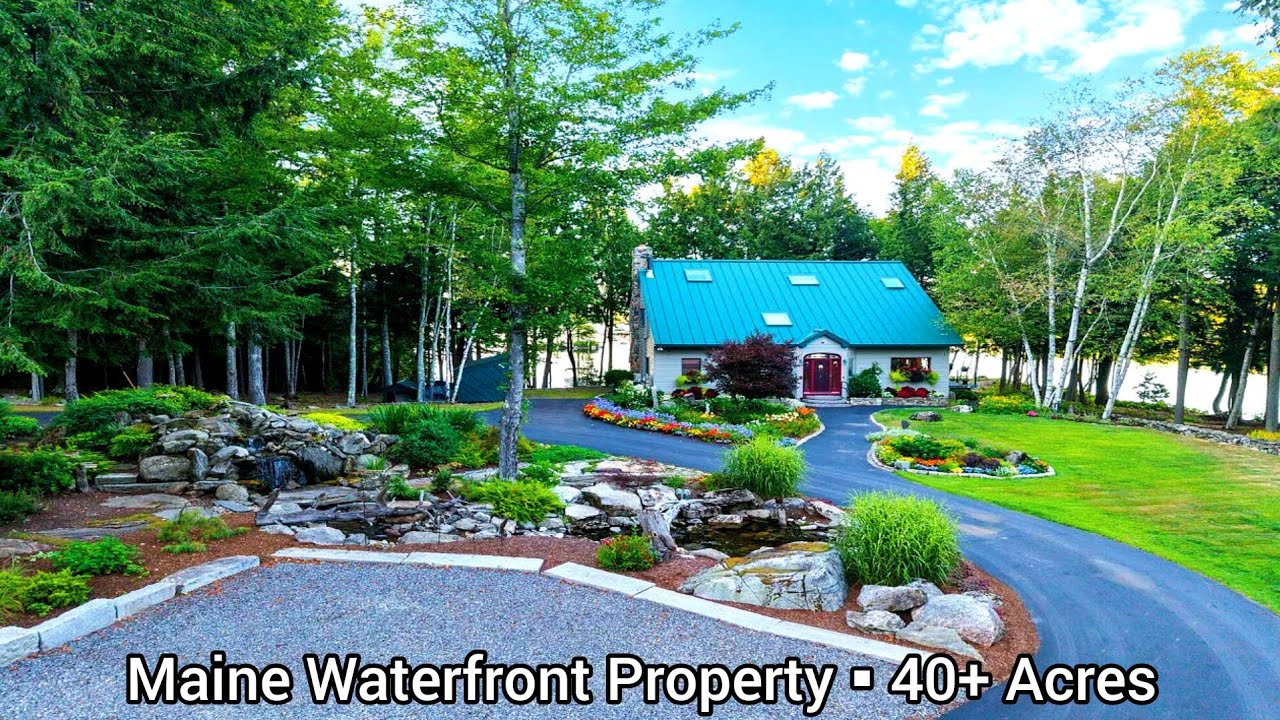 Maine Waterfront Property For Sale | 40 Acres | Maine Lakefront Homes | Maine Real Estate Echo Front